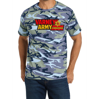 🪖 VARNEY ARMY CAMO TEE — The Official Supporter Drop