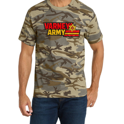 🪖 VARNEY ARMY CAMO TEE — The Official Supporter Drop