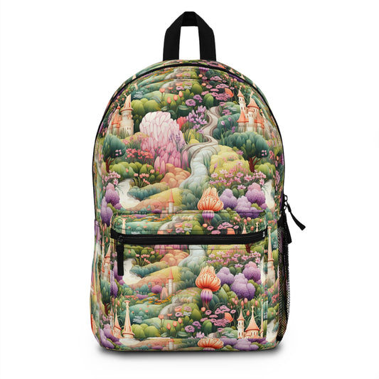 Adventure into an Enchanted Gnome Kingdom : All-Over Print Kids Backpack gifts for student, cottagecore gifts for her