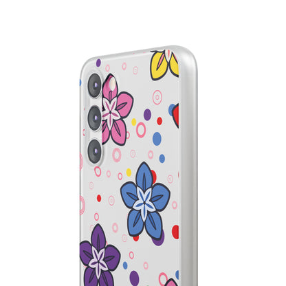 Retro Colorful Flowers Flexi Cases for IPhone and Samsung