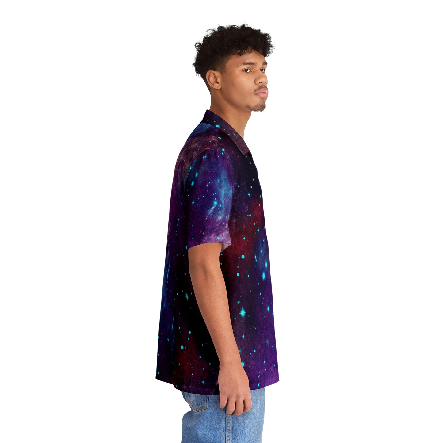 Outer Space Out of this World Men's Hawaiian Shirt (AOP)