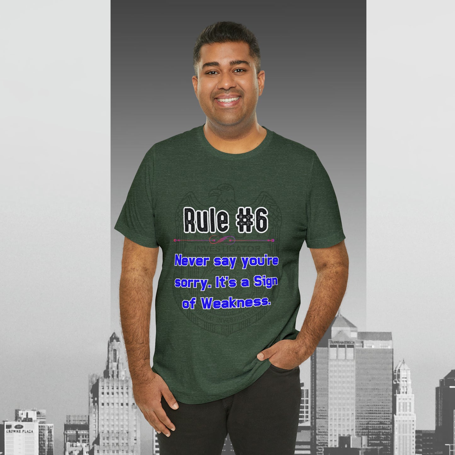 Rules of Gibbs #6 Never Say You're Sorry Unisex Jersey Short Sleeve Tee