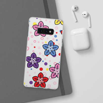 Retro Colorful Flowers Flexi Cases for IPhone and Samsung