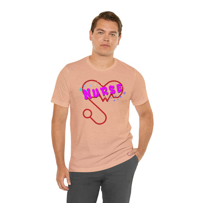 Nurse Love Unisex Jersey Tee Bella+Canvas 3001 Healthcare Gift Medical Students, Soft Fabric, Various Sizes Available