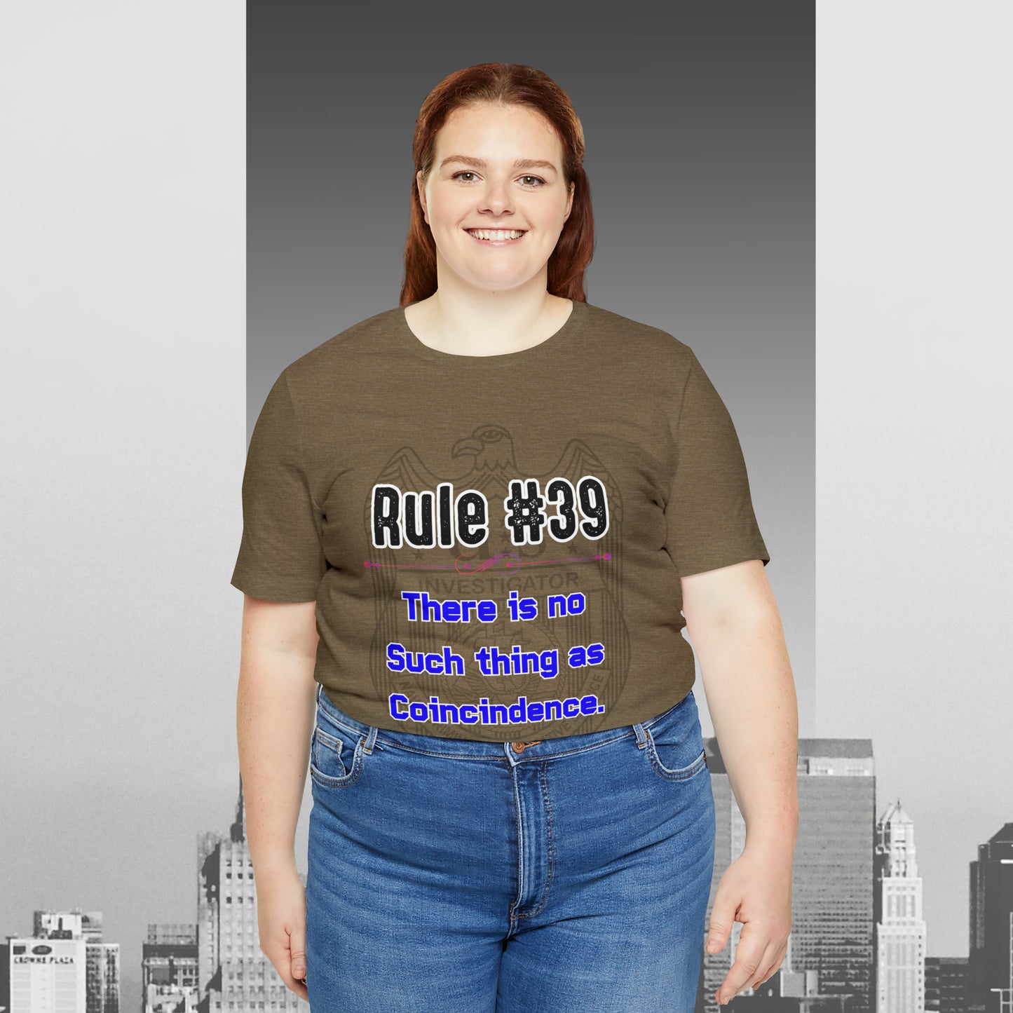 Rules of Gibbs #39 There is no such thing as a Coincidence Unisex Jersey Short Sleeve Tee