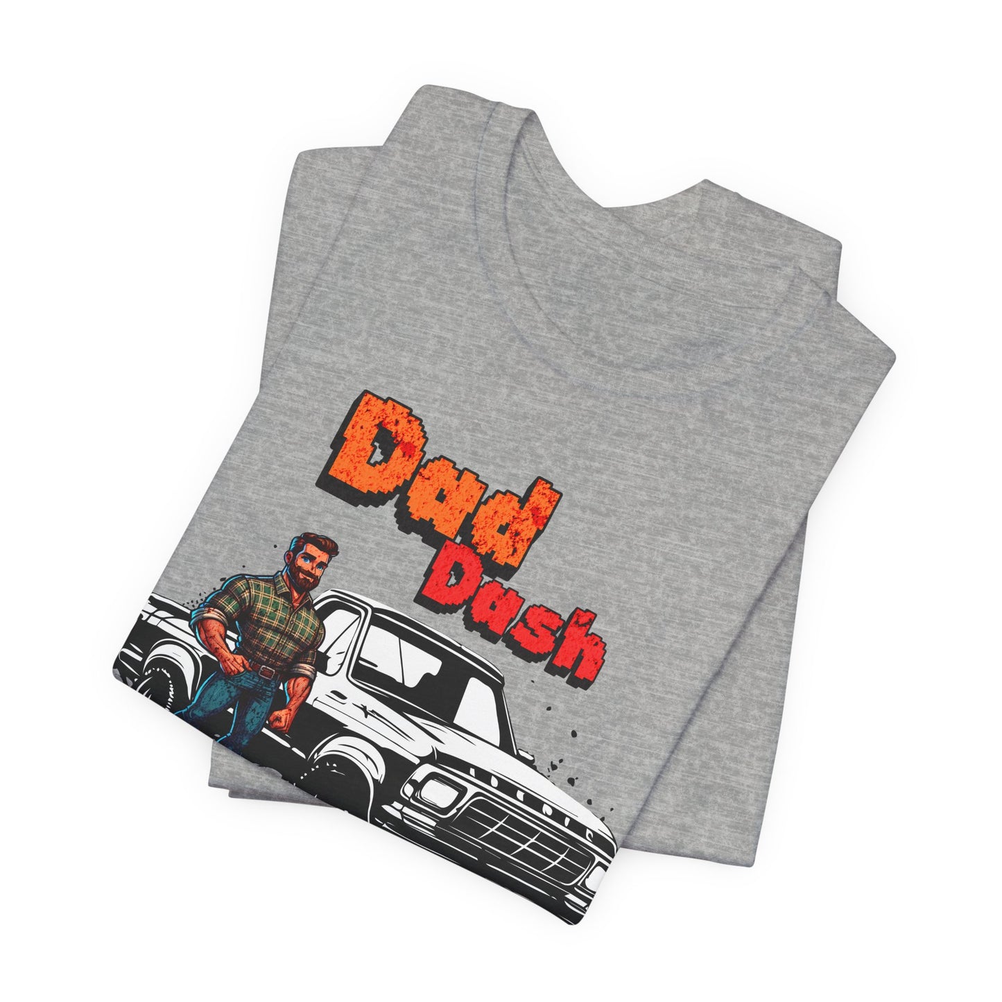 Dad Dash T-Shirt, Unisex Short Sleeve Tee for Dads, Funny Father's Day Gift, Auto Enthusiast Apparel, Dad Humor Shirt