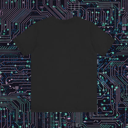 The Future is now Cyber Punk Guy Unisex Jersey Short Sleeve Tee