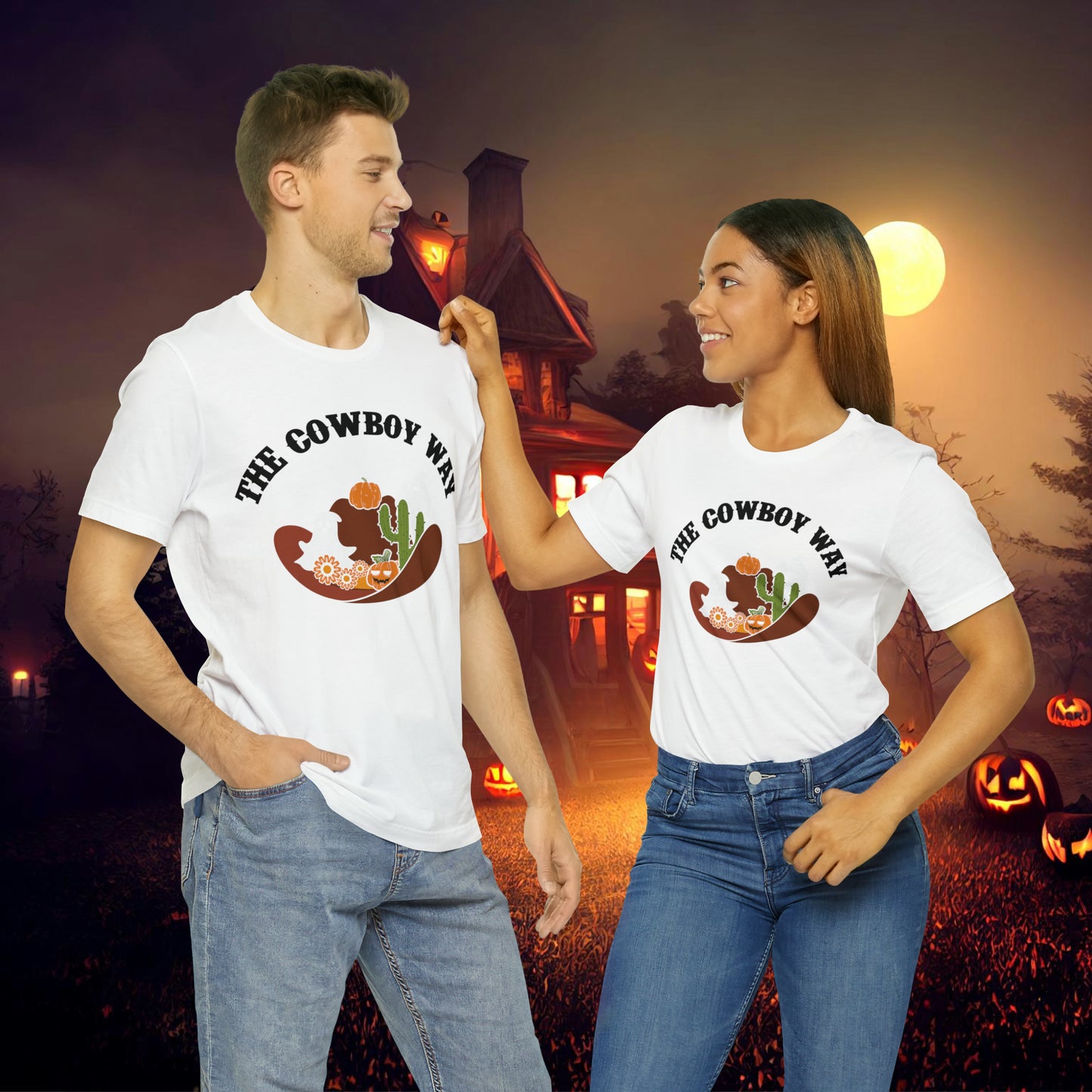 The Cowboy Way Retro Halloween Unisex Jersey Short Sleeve Tee