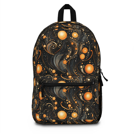 Halloween Black and Yellow Back to School Backpack Gifts for Her Gifts for Him