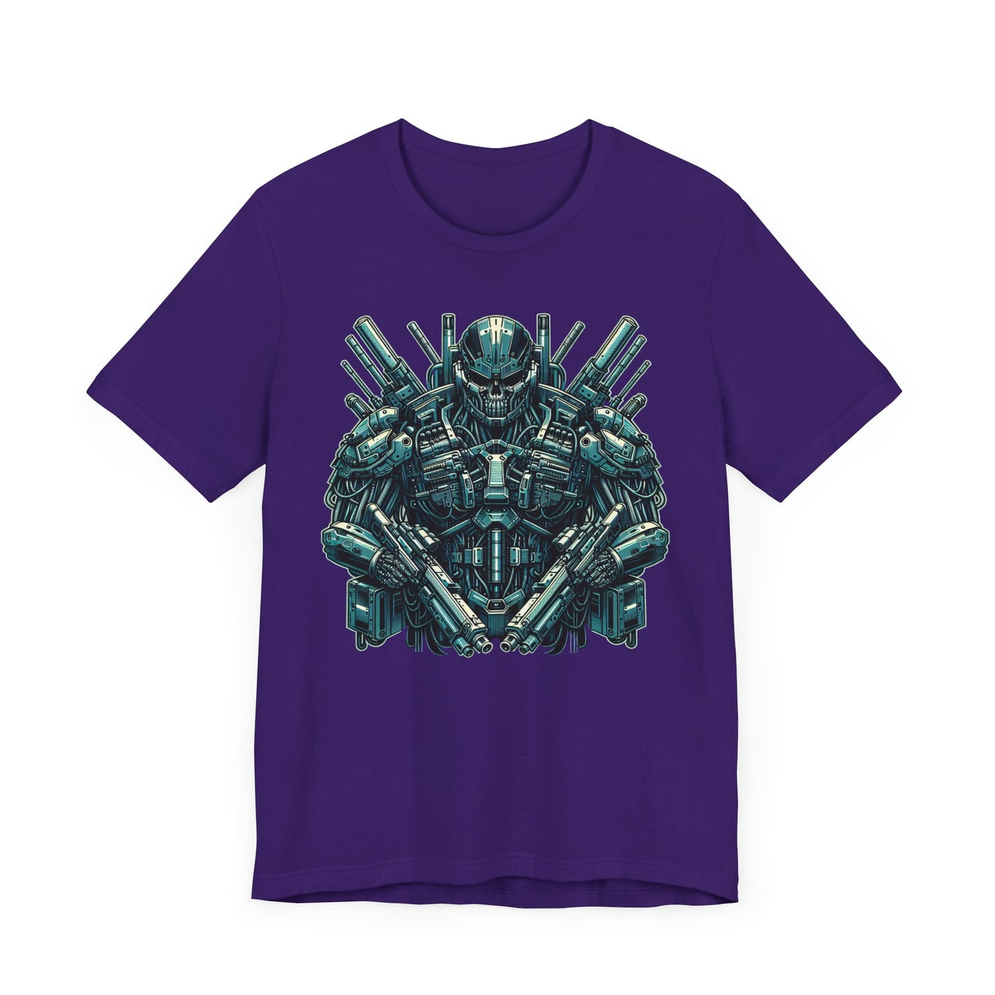 Cyber Warrior Unisex Jersey Tee, Geeky T-Shirt, Sci-Fi Apparel, Graphic Tee, Gift for Gamers, Futuristic Fashion