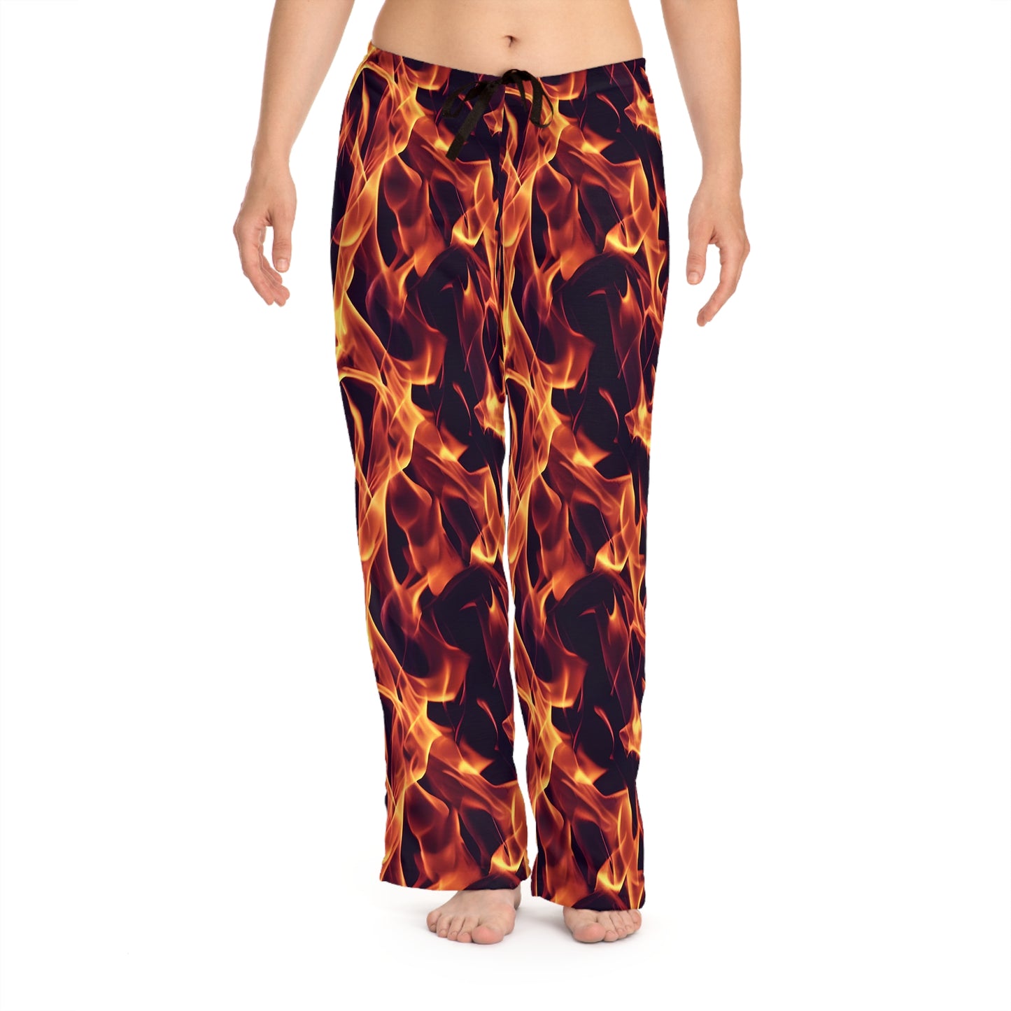 Flames All Over Women's Pajama Pants - AOP Loungewear for Stylish Comfort Women's Pajama Pants (AOP)