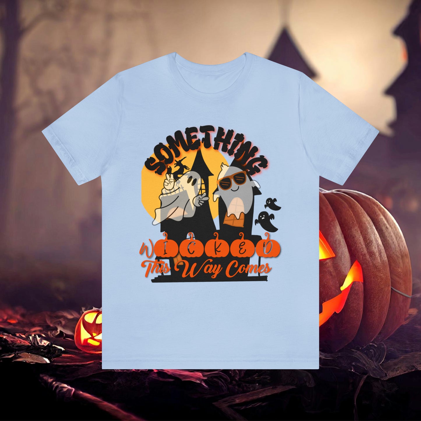 Something Wicked this Way Comes Halloween Unisex Jersey Short Sleeve Tee Gifts for Her Gifts for Him