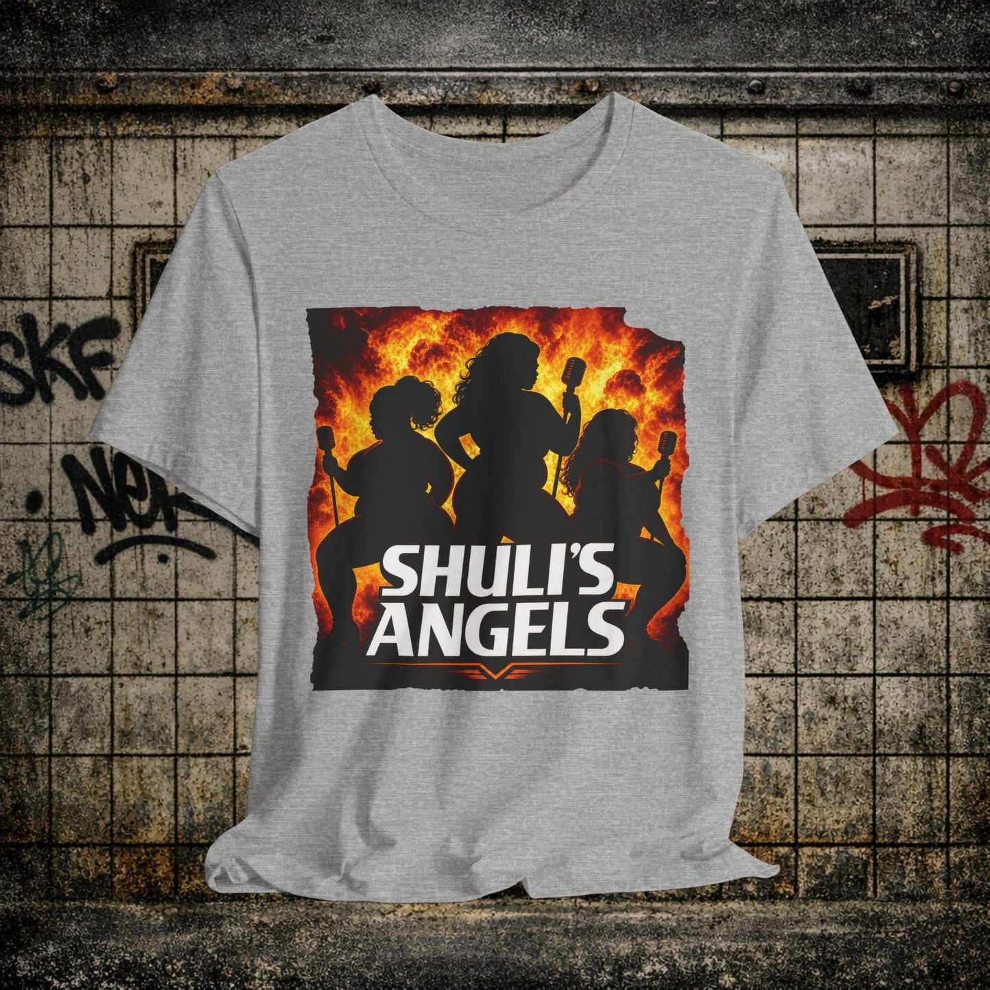 Shuli’s Angels: Operation Laugh & Disorder Graphic Tee — Retro Silhouette Vibe Shirt