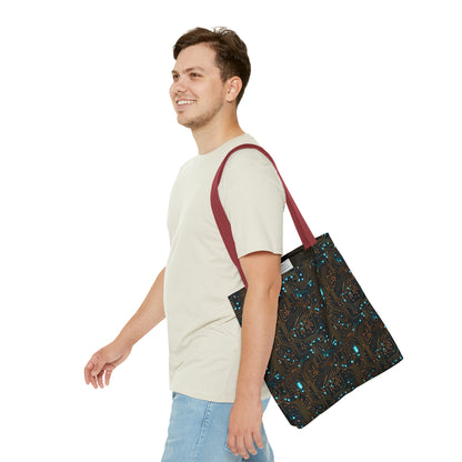 Golden Circuit Board AOP Tote Bag