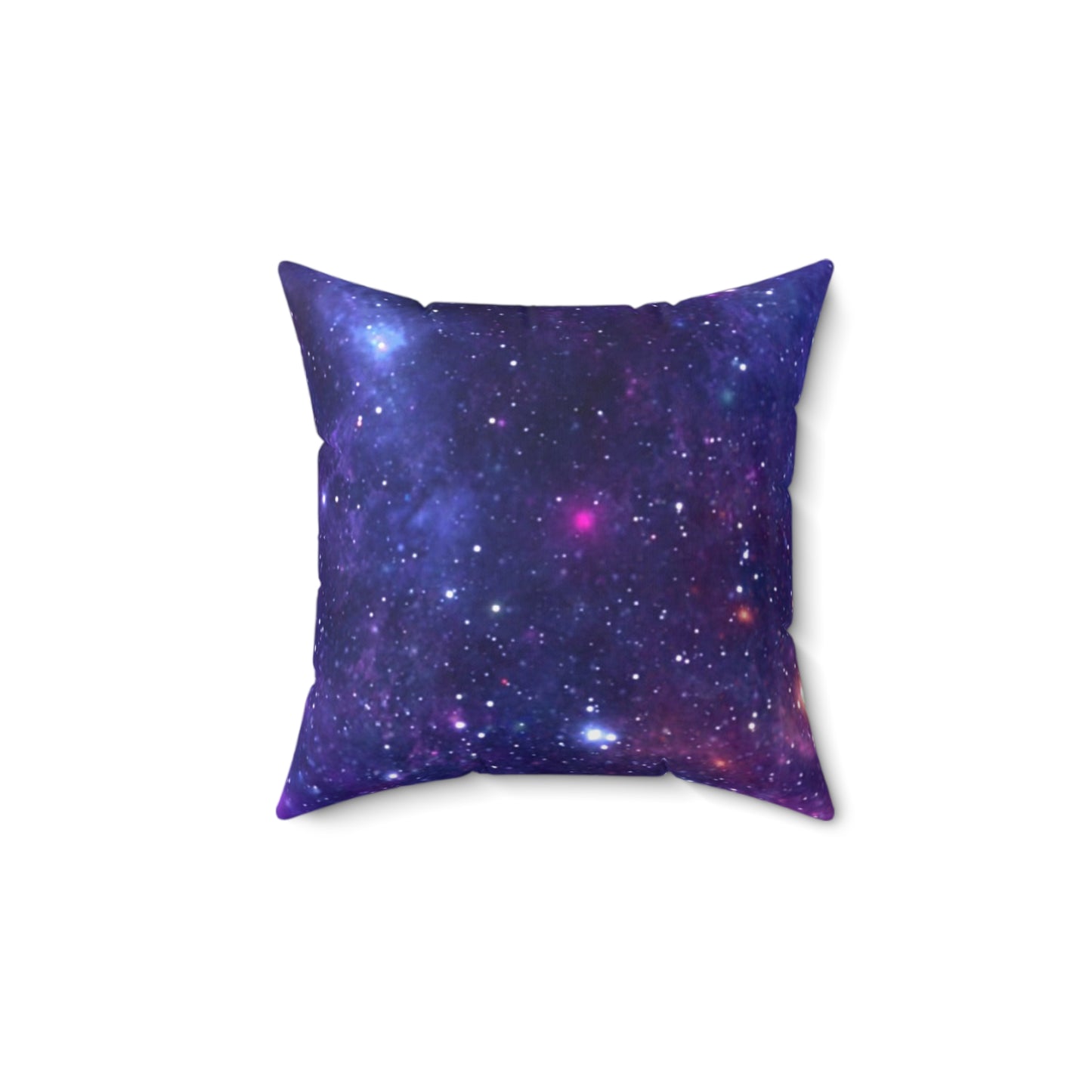 Purple Beyond the Stars Outer Space Out of this World Spun Polyester Square Pillow