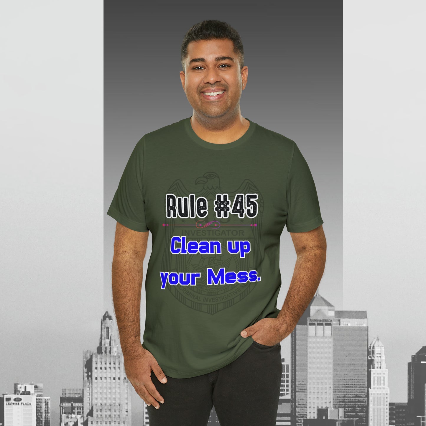 Rules of Gibbs #45 Clean up your Mess Unisex Jersey Short Sleeve Tee