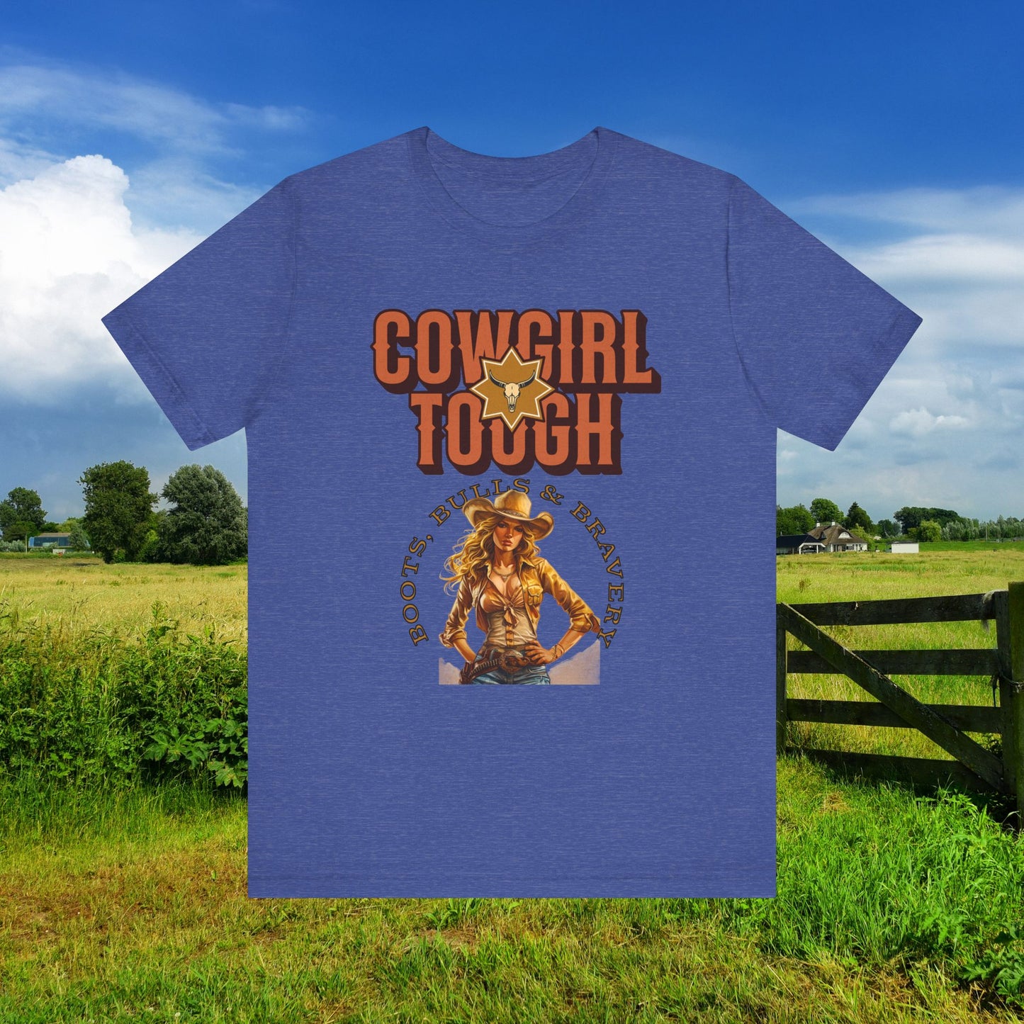 Cowgirl Tough T-Shirt | Country Style Tee for Rodeo Lovers, Gift for Cowboys, Western Apparel, Casual Wear, Farm & Ranch Life