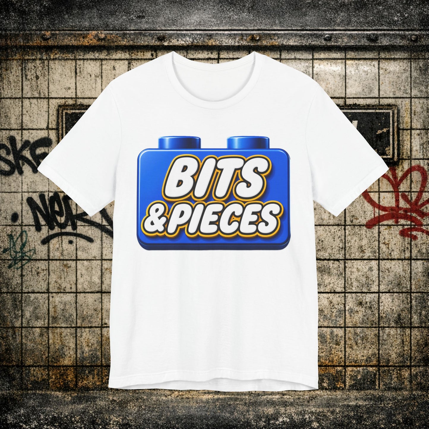 Bits & Pieces Graphic Tee One Size Fits All… Jokes?”