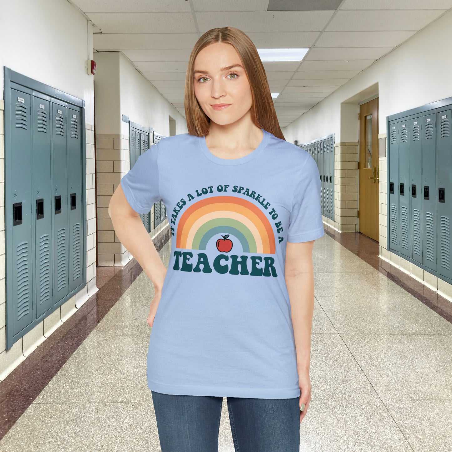 It takes alot of Sparkle to be a Teacher Unisex Jersey Short Sleeve Tee