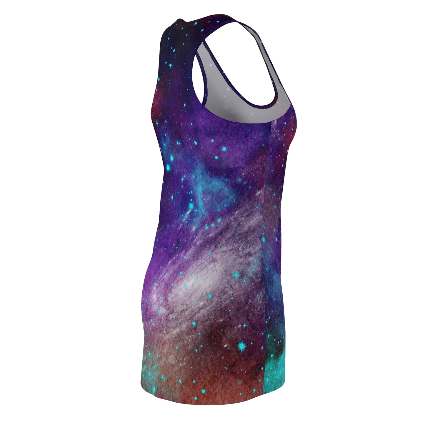 Outer Space Out of this World Women's Cut & Sew Racerback Dress (AOP)