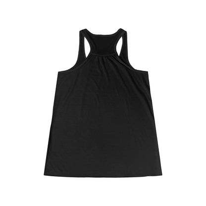 Don't Mess With a Woman who knows how to stage a Crime Scene Women's Flowy Racerback Tank Gift for True Crime Lovers