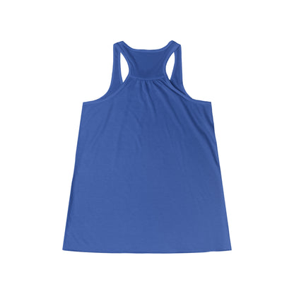 Don't Mess With a Woman who knows how to stage a Crime Scene Women's Flowy Racerback Tank Gift for True Crime Lovers