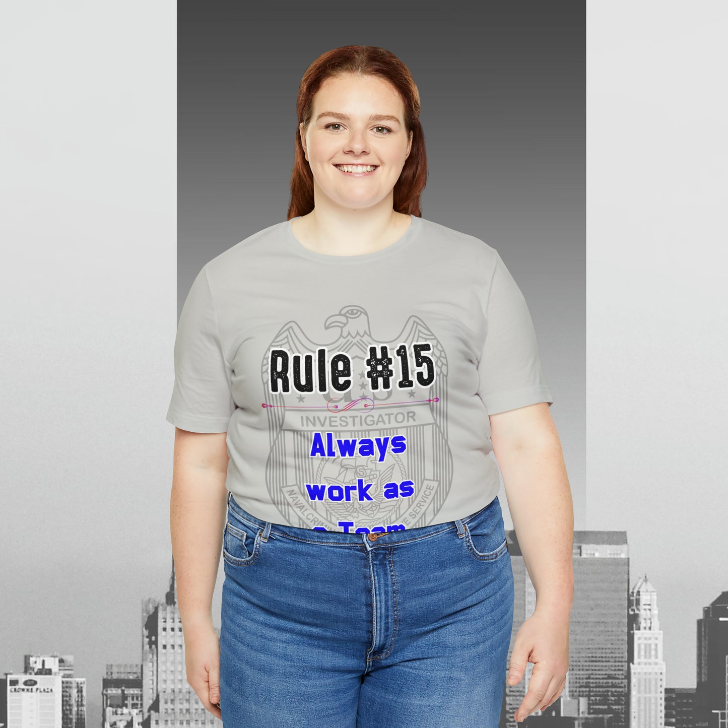 Rules of Gibbs #15 Always work as a Team Unisex Jersey Short Sleeve Tee