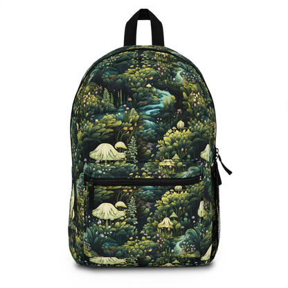 Adventure into an Enchanted Forest of Green Mushrooms : All-Over Print Kids Backpack, Gift ideas for Students gifts for Girls