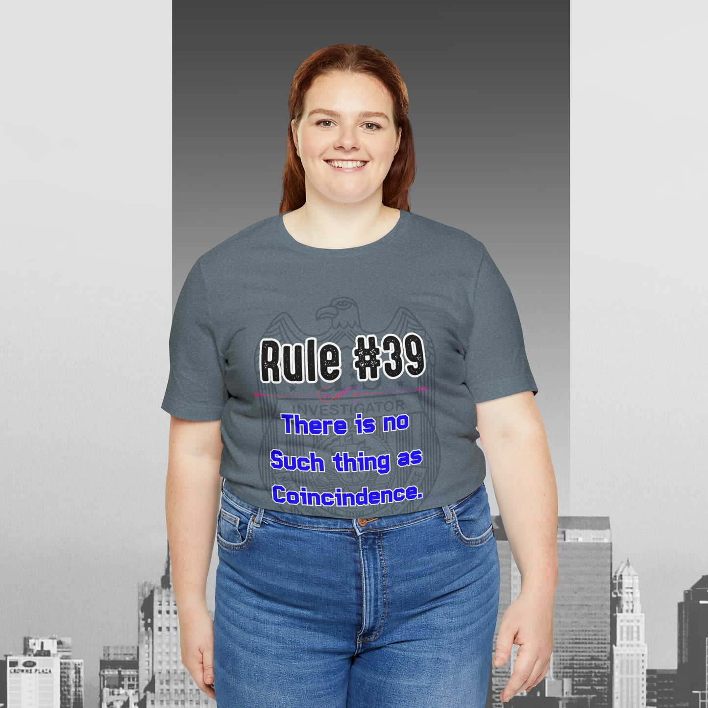 Rules of Gibbs #39 There is no such thing as a Coincidence Unisex Jersey Short Sleeve Tee