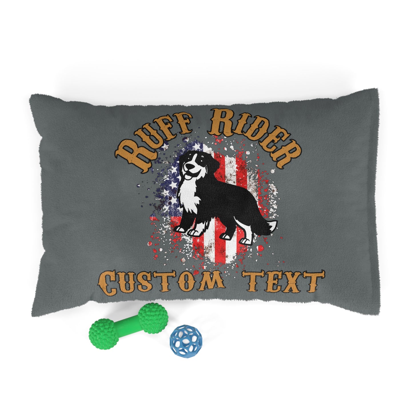 Ruff Rider "Custom Text" Pet Bed