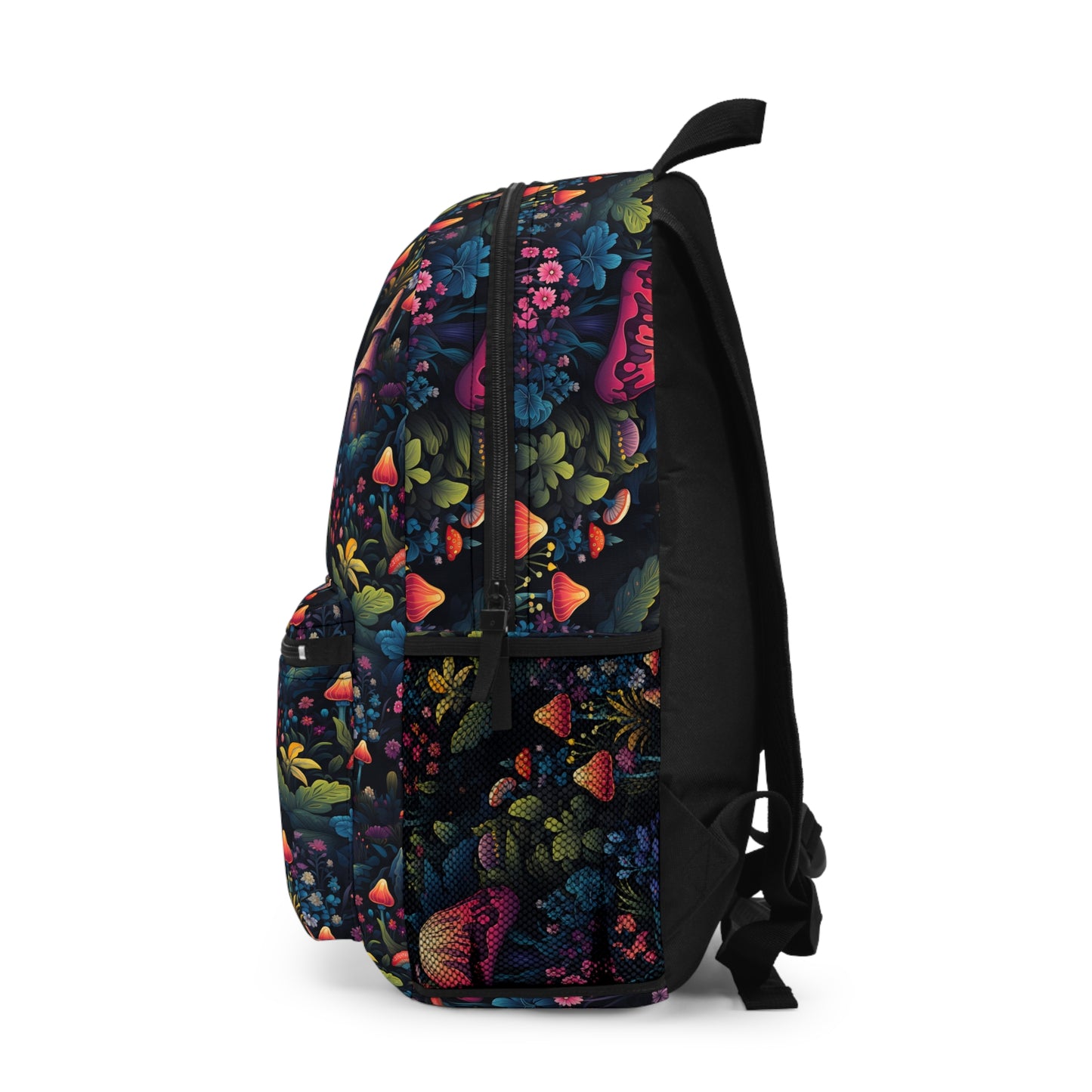 Fairy Tale Magical Forest With Colorful Mushrooms Backpack