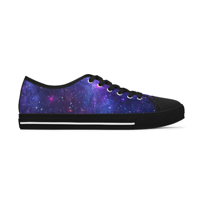 Purple Beyond the Stars Outer Space Out of this World Women's Low Top Sneakers
