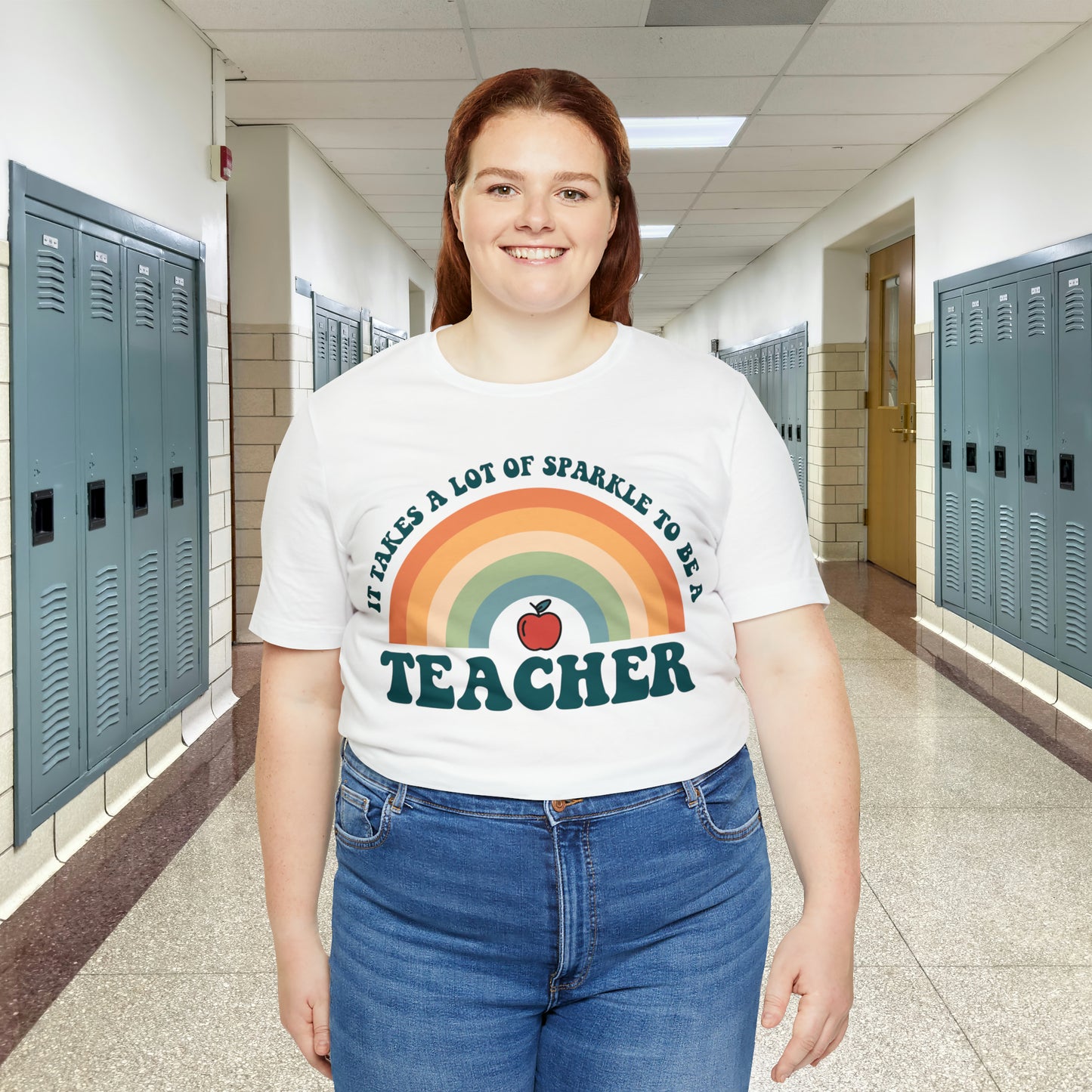 It takes alot of Sparkle to be a Teacher Unisex Jersey Short Sleeve Tee