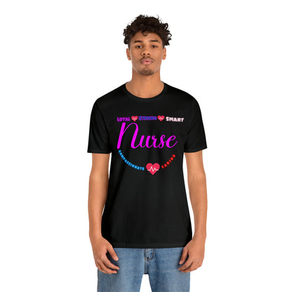 Comfy and Cozy Nurse Bella+Canvas 3001 Jersey T-Shirt: Perfect Gift for Nurses and Nursing Students, Soft Fabric, Various Sizes Available