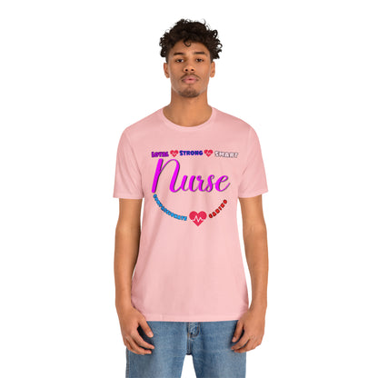 Comfy and Cozy Nurse Bella+Canvas 3001 Jersey T-Shirt: Perfect Gift for Nurses and Nursing Students, Soft Fabric, Various Sizes Available