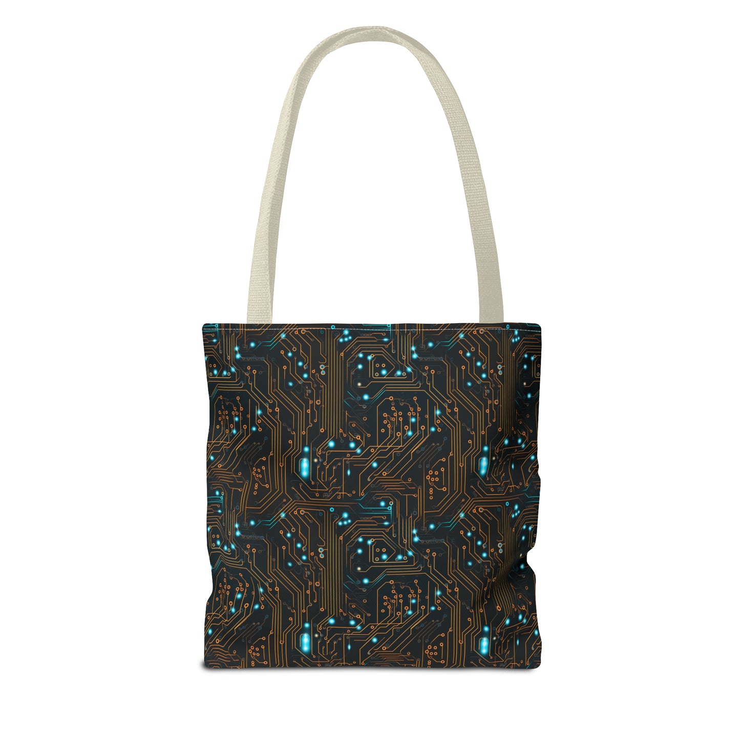 Golden Circuit Board AOP Tote Bag