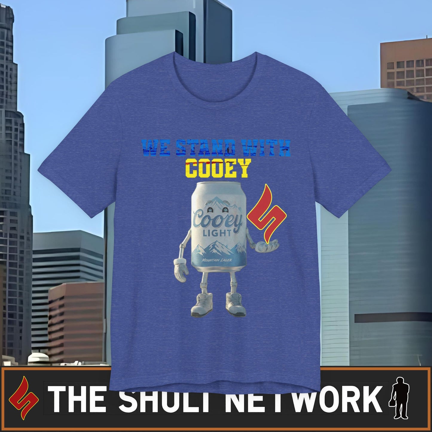 We Stand With Cooey Can Tee — Official Shuli Network Solidarity Drop