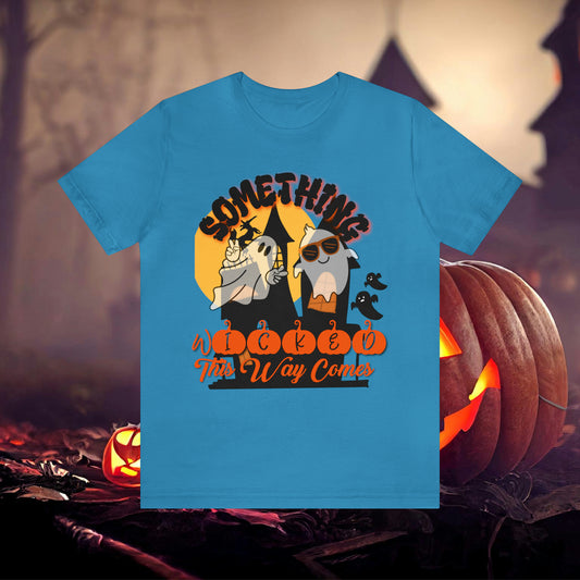 Something Wicked this Way Comes Halloween Unisex Jersey Short Sleeve Tee Gifts for Her Gifts for Him