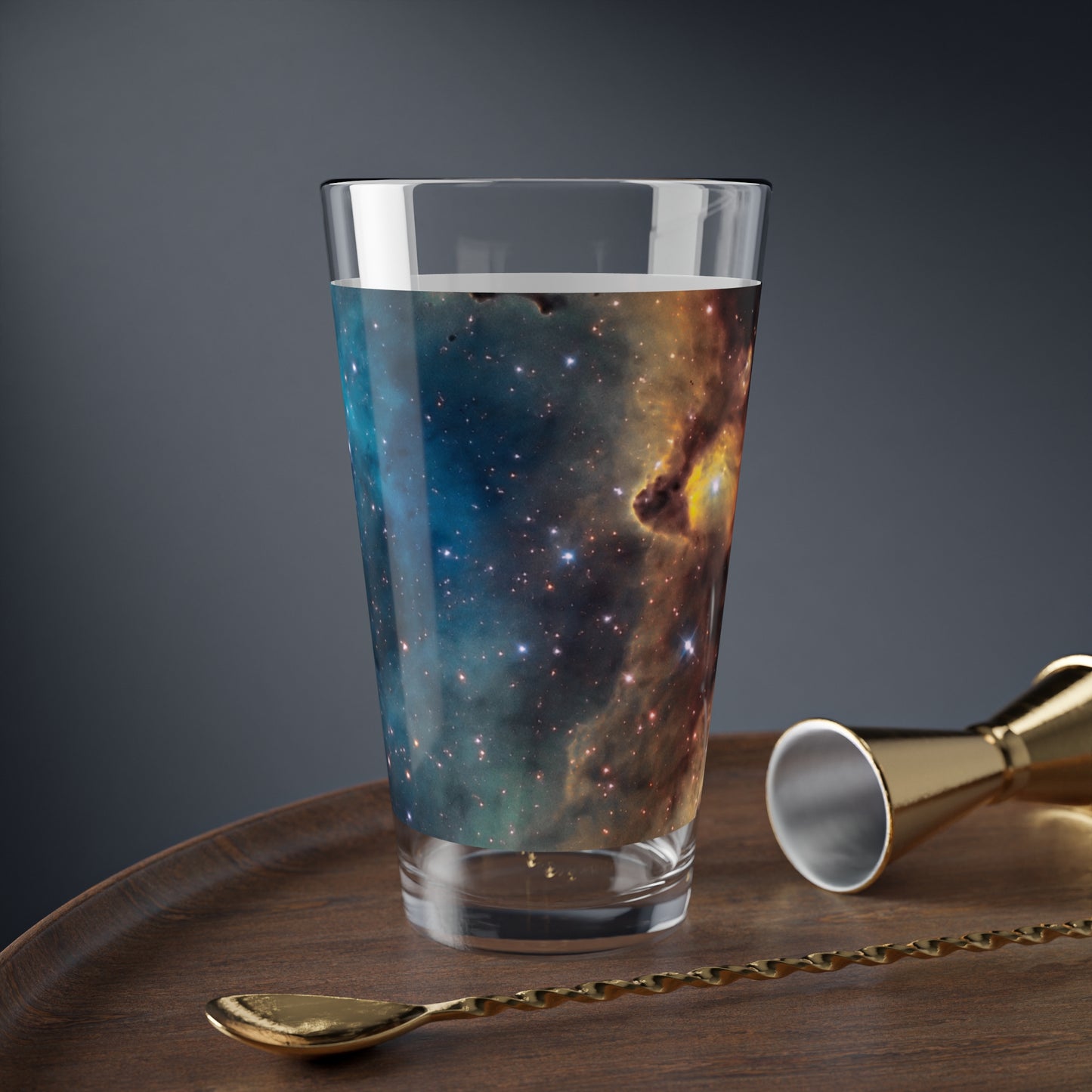 Colorful Galaxy Mixing Glass, 16oz