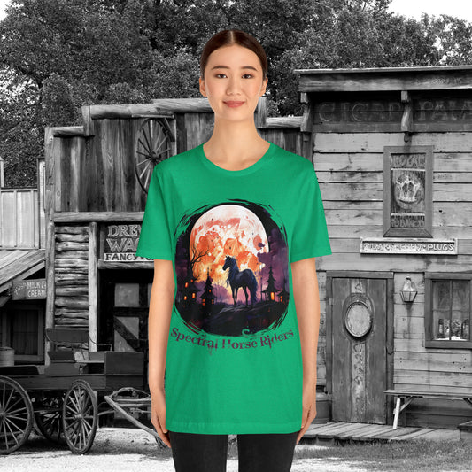 Spectral Horse Riders Western Hallowen Unisex Jersey Short Sleeve Tee Gifts for Him Gifts For her