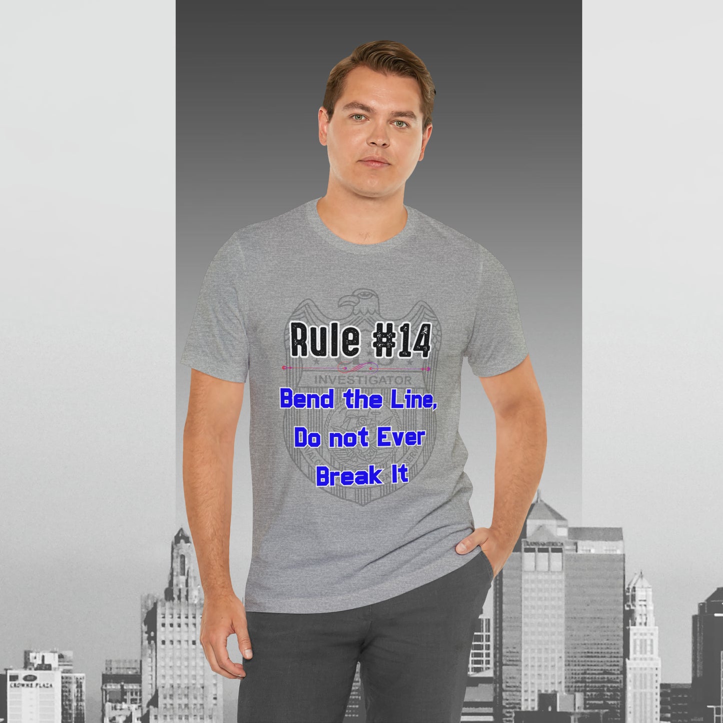 Rules of Gibbs #14 Bend the Line, Do not Break the Line Unisex Jersey Short Sleeve Tee