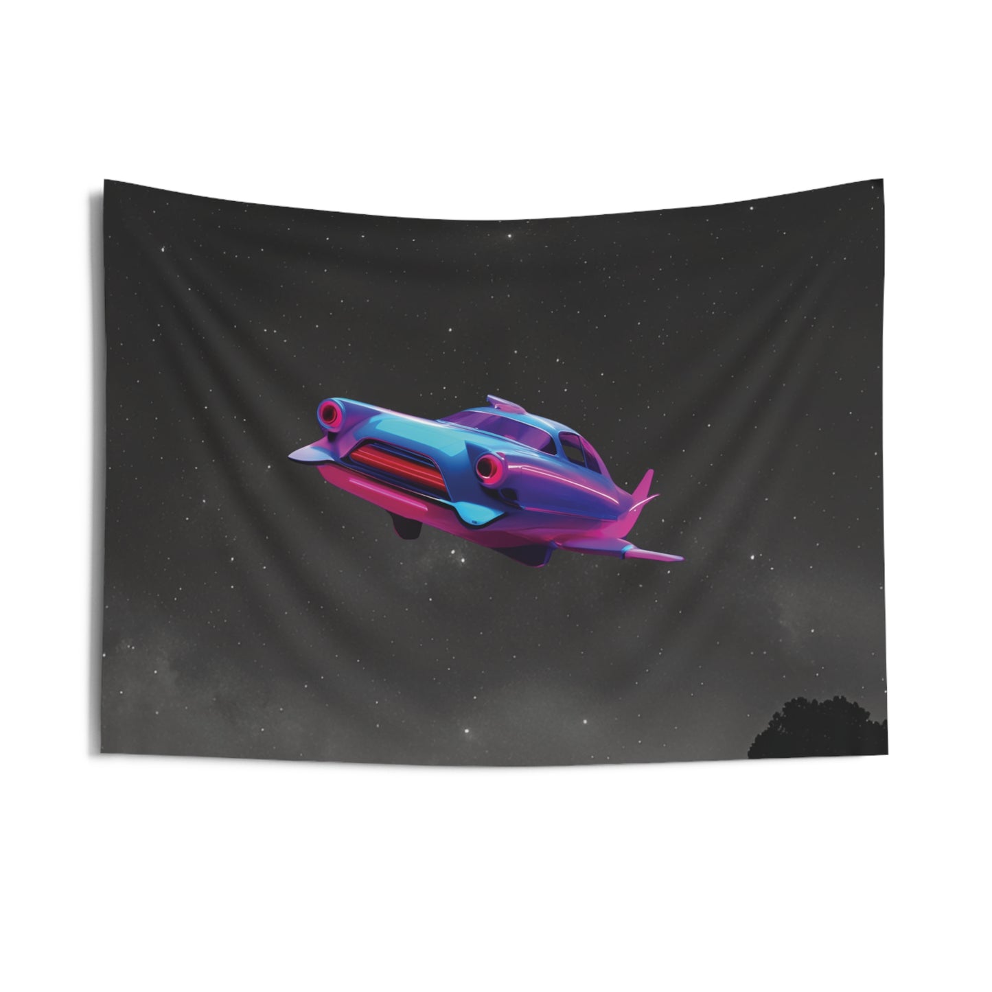 Futuristic Nostalgia: Fly into the Future with Night Sky Tapestries!