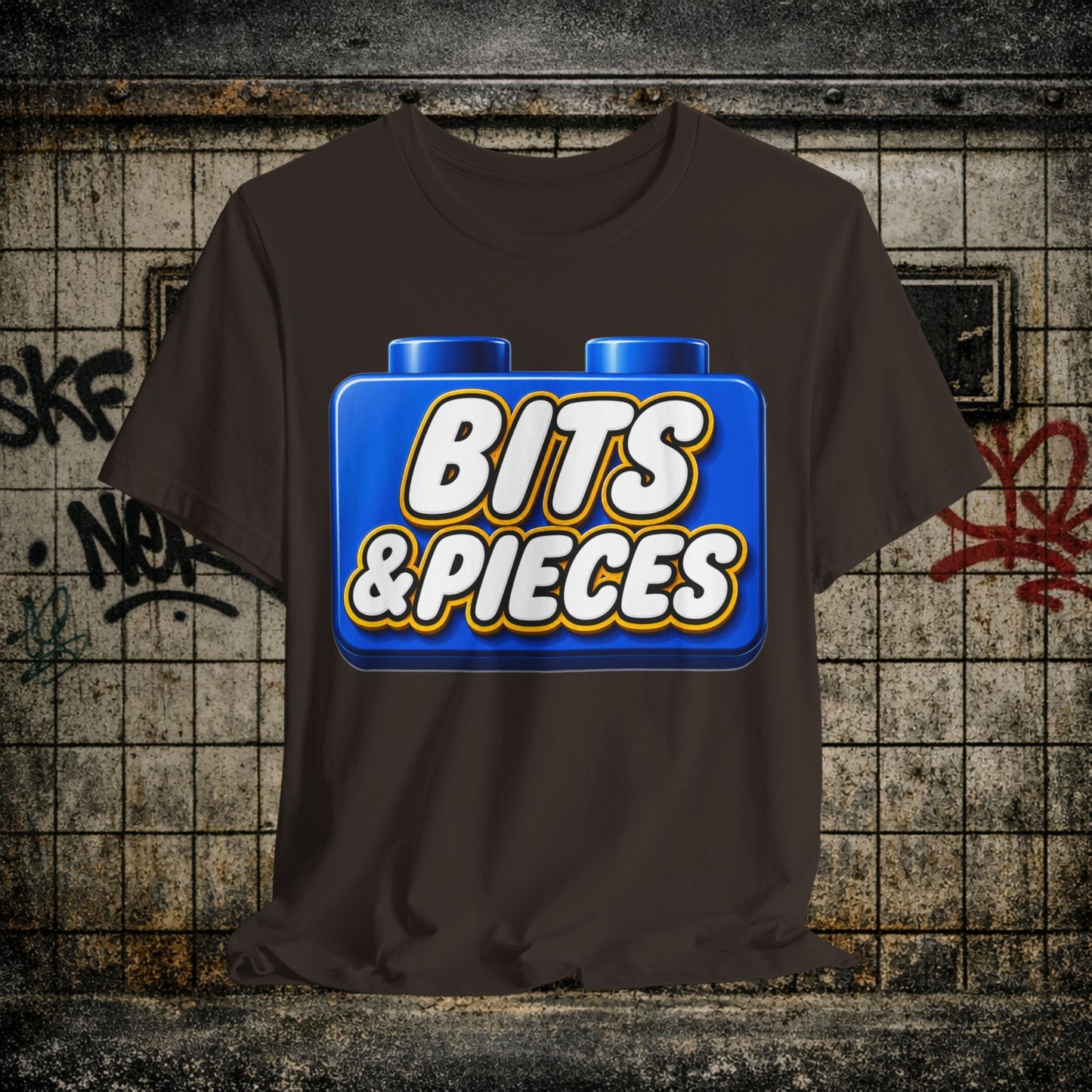 Bits & Pieces Graphic Tee One Size Fits All… Jokes?”