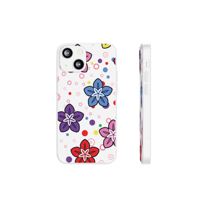 Retro Colorful Flowers Flexi Cases for IPhone and Samsung