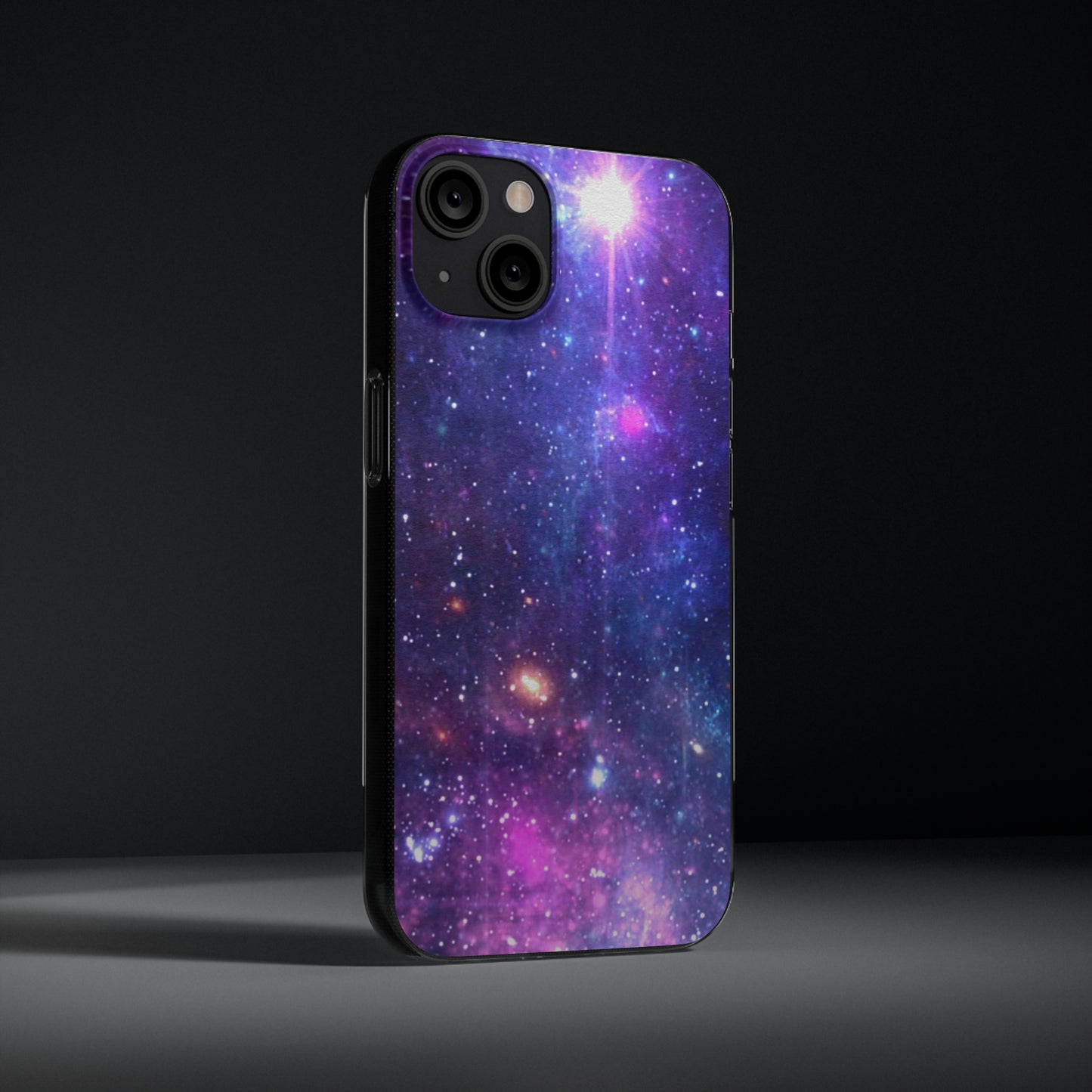 Purple Beyond the Stars Outer Space Out of this World Soft Phone Cases