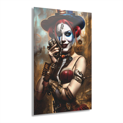 Hyper Realistic Steampunk Harley Quinn Acrylic Prints (French Cleat Hanging)