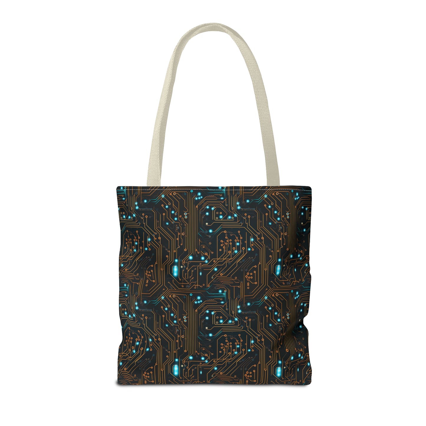 Golden Circuit Board AOP Tote Bag