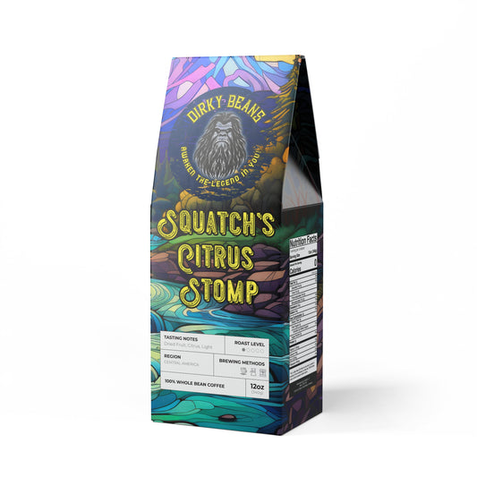 Squatch's Citrus Stomp: Dried Fruit & Citrus Burst - A Brew to Wake the Wilderness! (Light Roast) Coffee