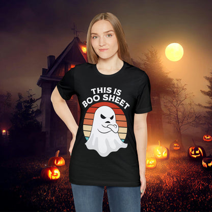 This is Boo Sheet Halloween Unisex Jersey Short Sleeve Tee Gifts for Her Gifts for Him