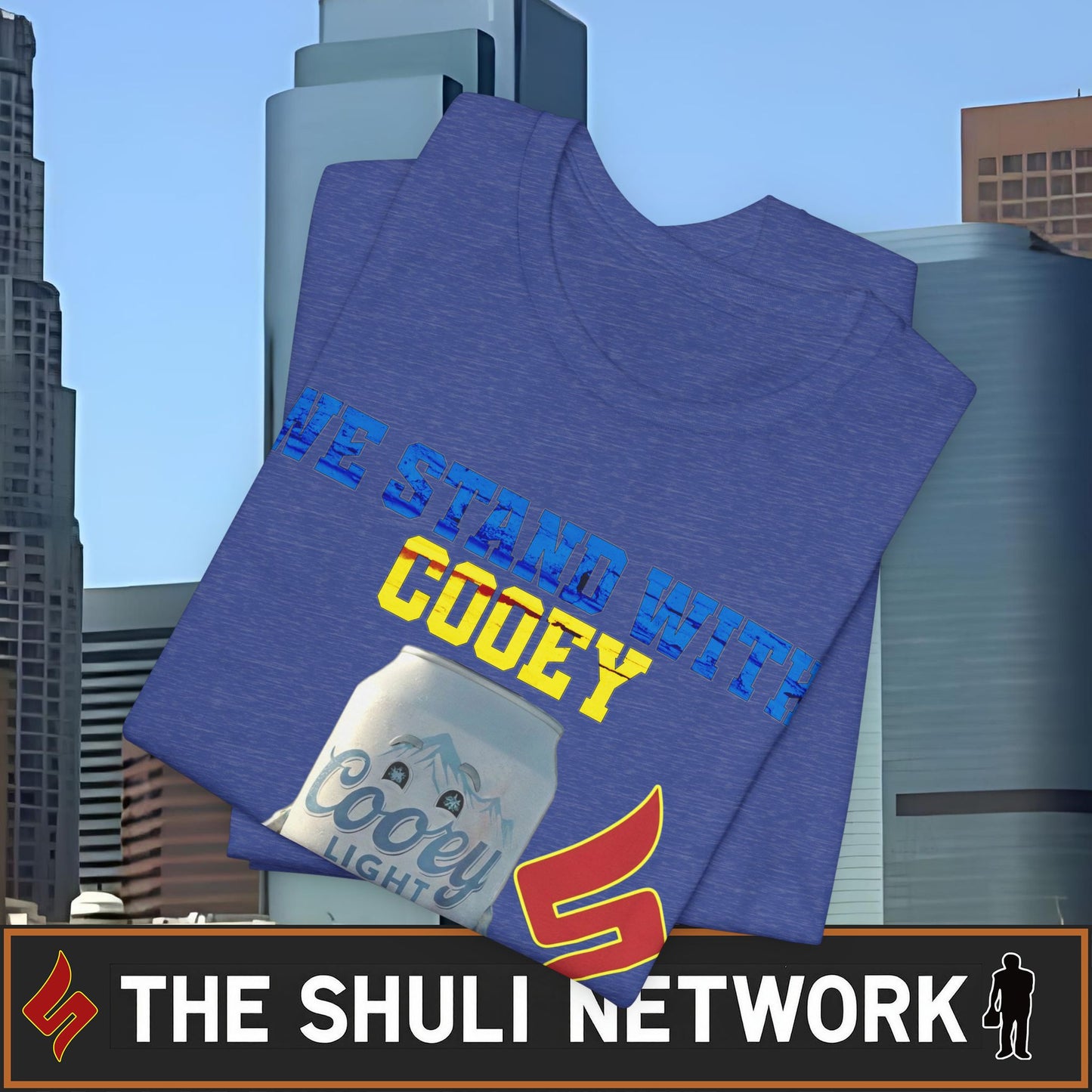 We Stand With Cooey Can Tee — Official Shuli Network Solidarity Drop